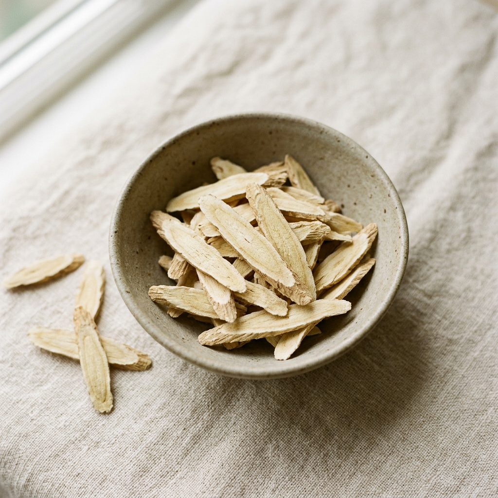 Astragalus Root (北芪) — dried whole sliced root, traditionally used for energy and vitality for Energy & Vitality