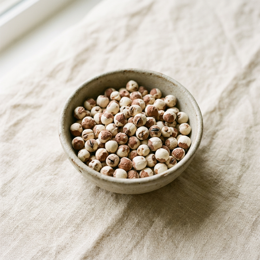 Fox Nut (Euryale Seed) (芡实) — dried split seed, traditionally used for digestive comfort and everyday soups and teas