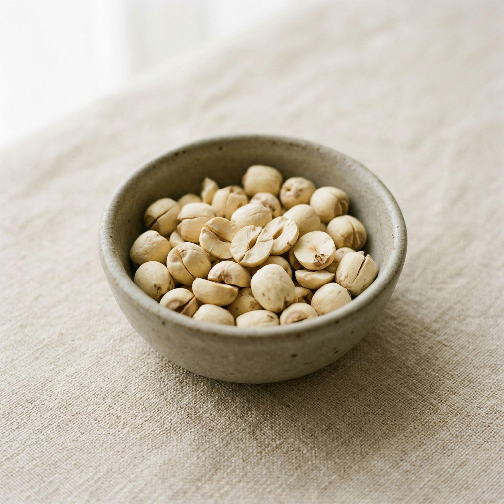 Lotus Seeds (莲子) — dried split coreless seed, traditionally used for rest and calm and digestive comfort