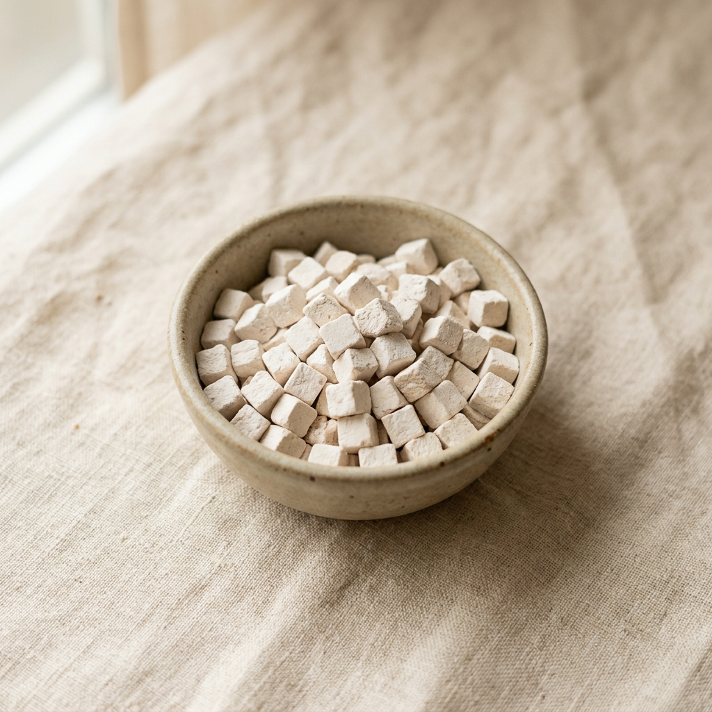 Poria Mushroom (茯苓) — dried diced cubes, traditionally used for rest and calm and digestive comfort
