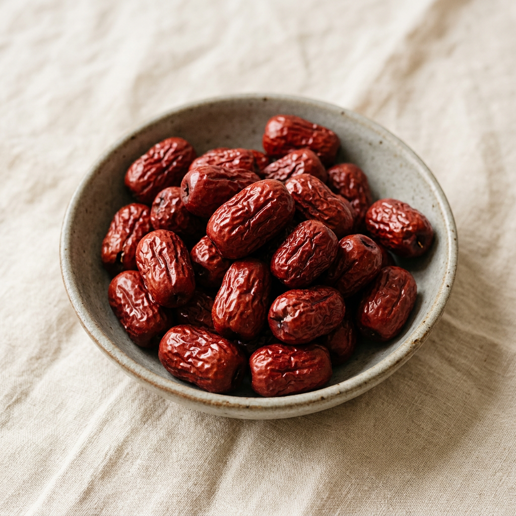 Red Jujube Dates (红枣) — dried whole dried fruit, traditionally used for energy and vitality and women's wellness for Women's Wellness