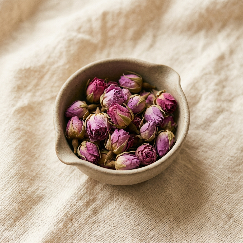Rose Buds (玫瑰) — dried whole dried bud, traditionally used for women's wellness and rest and calm